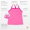 Lucky & Me | Ella Girls Dance Tank Top | for Gymnastics & Dancewear | 3-Pack | Tagless for Comfort | Multicolor