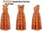 Giovacker Women’s African Print Casual Party Dress Dashiki Traditional Costume