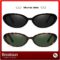 Retro Oval Sunglasses for Women Men Fashion Small Oval Sunglasses 90s Vintage Shades