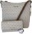 Michael Kors Jet Set Travel Large Messenger Crossbody bundle with Trifold Wallet Purse Hook