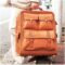 Luggage Carts Travel Gear Duffels Suitcases Genuine Leather Overnight Weekend Gym Bags (Color : Brown)