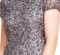 Adrianna Papell Women’s Short-Sleeve All Over Sequin Gown