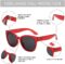 ZENOTTIC Cateye Polarized Sunglasses for Women – Oversized Sun Glasses UV400 Protection Retro Shades Designer Style