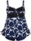 Hilor Tankini Bathing Suits for Women Plus Size Swimsuit Retro Paisley Two Piece Swimwear