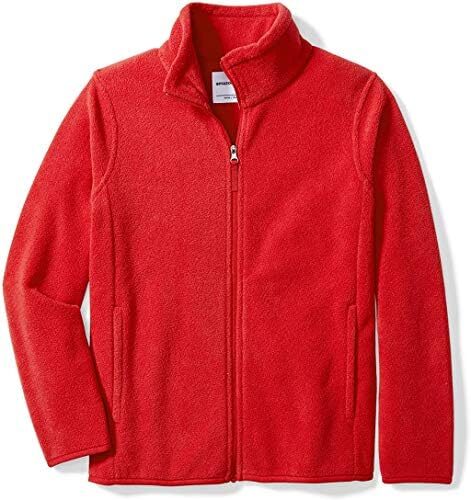 Amazon Essentials Boys and Toddlers’ Polar Fleece Full-Zip Mock Jacket