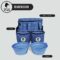 Top Dog Pet Gear Blue Dog Travel Bag for Supplies – Includes Travel Bag, Travel Dog Bowls, Food Storage – Airline Approved Dog Bags for Traveling – Dog Travel Accessories for Camping, Beach