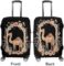Camel-Florals Funny Luggage Cover Elastic Suitcase Protector Washable Travel Gear Cover Fits 19-32 Inch