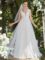 Ever-Pretty Women’s Maxi Sleeveless Double V-Neck Lace A-Line Ruched Tulle Wedding Dresses 0096A