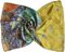 Van Gogh and Claude Monets Paintings, Fashion Silk Scarf Premium Shawl Wrap Art (Van Gogh – Starry Night)