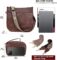 HKCLUF Crossbody Bag Purse for Women 2Pcs Leather Hobo Handbag Wallet Set With 2Adjustable Guitar Leopard Strap Crossbody Bag