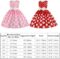 IDOPIP Toddler Girls Polka Dot Princess Costume Christmas Halloween Birthday Party Dress with Mouse Ear Headband Kids Cosplay