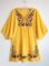 Kafeimali Summer Dress V Neck Mexican Embroidered Peasant Women’s Dressy Tops Blouses