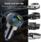 4 Ports USB Car Charger USB Adapter with Voltmeter,Type C Port PD 3.1/QC 3.0 Super Fast Charging Car Cigarette Lighter Plug for iPhone 14 13 12,S22 S21 S20,iPad Pro& More Mobil Phone (Black)