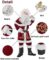 Santa Costume for Kids 12pcs Set Christmas Party Santa Claus Suit for Boys Red Deluxe Velvet Child Cosplay