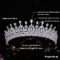 Jorsnovs Fashion CZ Bride Hair Accessories for Wedding Cubic Zirconia Tiaras Quinceanera Crowns Coronas Bridal Headband