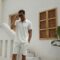 Shirts Shorts Outfits Men’s 2 Piece Sets Beach Clothes Summer Tracksuits Short Sleeve Zip Suit for Casual Party