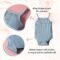 Infant Baby Girl Clothes Sleeveless Romper Bodysuit Tops & Flared Bell Bottom Pants Solid Color Newborn Summer Outfits Sets