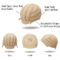 Morvally Short Straight Blonde Bob Wig with Two Jaw Claws Ponytail Hair for Cosplay Costume Halloween Wigs