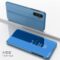 OOPKINS Compatible with Samsung Galaxy A14 5G Case Luxury Bookstyle Clear View Window Electroplate Stand Full Body Protective Flip Folio Slim Cover for Samsung Galaxy A14 5G PU Mirror Blue MX