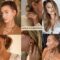 6 Pairs Chunky Gold Hoop Earrings Set for Women 14K Gold Plated Hypoallergenic Thick Open Huggie Hoop Set Jewelry for Gifts