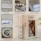 Decorative Books with Blank Pages, Removable Dust Covers, Wooden Bead Garland and Twine – 7 pieces (Cream) – Neutral and Modern Decorative Book Stack for Home Decor – Fashion Designer Display Books, Faux Books – for Decoration, Boho Decor, Living Room, Coffee Table Decor, Shelf Decor, Mantel, Entryway Table
