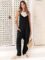 ANRABESS Women’s Casual Loose Sleeveless Jumpsuits Adjustbale Spaghetti Strap V Neck Harem Long Pants Overalls with Pockets