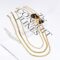Freekiss Herringbone Necklace for Women,Dainty Gold Necklace,14k Gold Plated Snake,Gold Chain Choker Necklaces,Simple Gold Layered Necklaces,Gold Jewelry Gift for Women
