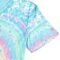 Women Tie Dye V-Neck Shirts Summer Vintage Tunic Tops Fashion Casual Swing Short Sleeve Shirts Blouse Soft Tee