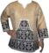 Decora Apparel African Clothing T Shirt Long Sleeve Western Wear Dashiki for Men Women XL 48″ Around Gold