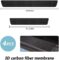 4PCS Car Door Sill Protector,Carbon Fiber Sport Threshold Anti-Scratch Sticker Door Edge Protection Decorate,Interior Accessories Self-Adhesive Anti-Scratch Waterpoor (Carbon Fiber)