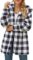 LookbookStore Women’s Oversized Open Front Hooded Draped Pockets Cardigan Coat