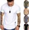 Fashion Mens T Shirt Muscle Gym Workout Athletic Shirt Cotton Tee Shirt Top