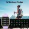 Smart Watch, Fitness Tracker with Heart Rate Monitor, Blood Oxygen, Sleep Tracking, 1.3 Inch Touchscreen Smartwatch for Android iOS Swimming Waterproof Pedometer Step Calories Tracker for Women Men