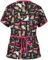 NBXNZWF Womens Under Scrub Tops Animal Printed Scrubs Stretch Dog Cat Pattern Uniforms Cute Pattern Nursing Workwear