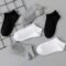 3 Pairs Comfy Ankle Socks, Sporty Grey, Black & White Solid Color Sock Pack, Women’s Stockings & Hosiery