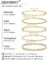 DEARMAY Gold Bracelets for Women Girls 14K Real Gold Jewelry Sets for Women Cute Tennis Beaded Bracelets for Women Cuban Link Paperclip Chain Anklet Dainty Bracelet Pack Gifts for Women Girls