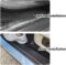 4PCS Car Door Sill Protector,Carbon Fiber Sport Threshold Anti-Scratch Sticker Door Edge Protection Decorate,Interior Accessories Self-Adhesive Anti-Scratch Waterpoor (Carbon Fiber)