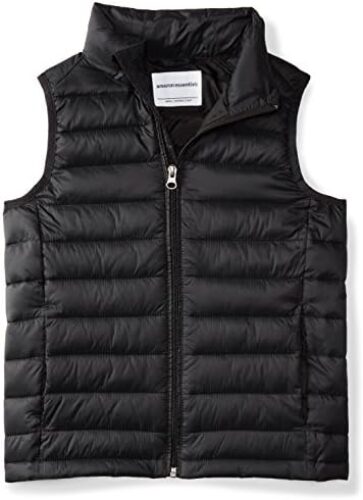 Amazon Essentials Boys and Toddlers’ Lightweight Water-Resistant Packable Puffer Vest