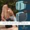 Toiletry Bag Kit Set: Hanging Travel Toiletry Bag + 311 TSA Cosmetic Liquid Bag + Ultralight Accessory Organizer Pouch (Dusty Teal)