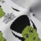 Spoonflower Fabric – Halloween Cute Seasonal Fall October White Green Horror Costume Printed on Denim Fabric by The Yard – Bottomweight Apparel Home Decor Upholstery