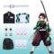 Tanjiro Cosplay Shinobu Cosplay Adult Nezuko Zenitsu Giyuu Kimono Cosplay for Halloween Anime Cosplay Women Kids