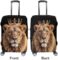 Lion with Crown King Funny Luggage Cover Elastic Suitcase Protector Washable Travel Gear Cover Fits 19-32 Inch