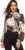 Romwe Women’s Elegant Solid Stand Collar Long Sleeve Workwear Blouse Top Shirts