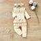 Aalizzwell Preemie Newborn Infant Baby Girls Clothes Ribbed Bodysuit Pants Set Fall Winter Outfits