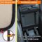 Black Car Armrest Storage Box Mat, Fiber Leather Car Center Console Cover, Interior Protection Accessories for Vehicle, SUV, Truck (8sanlione)