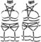 Plus Size Body Harness for Women Gothic Pentagram Full Cage Hollow Out 2 Piece Strappy Bra Garter Belts Set Punk Clothing