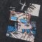 Rapidstreet Mens Washed T-Shirt Harajuku Streetwear Japanese Cartoon Girl Kanji Tee Shirt Graphic