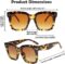 FEISEDY Vintage Women Butterfly Sunglasses Designer Luxury Square Gradient Sun Glasses Shades B2486