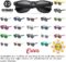 Got Shades Wholesale Bulk Unisex 80’s Retro 100% UV Sunglasses for Adults – 10 Pack – w/Flex Hinges