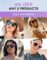 zeroUV Polarized Women Sunglasses, Square UV400 Protection Sun Glasses, Boho Large Vintage Lens, Trendy Bold Retro Classic